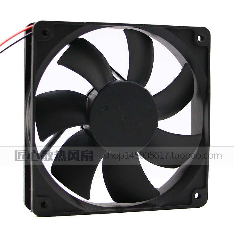 原装HKFAN 9C09E AB12025S12 12V 0.65A EP 12cm 2线 服务器 风扇 - 实物图