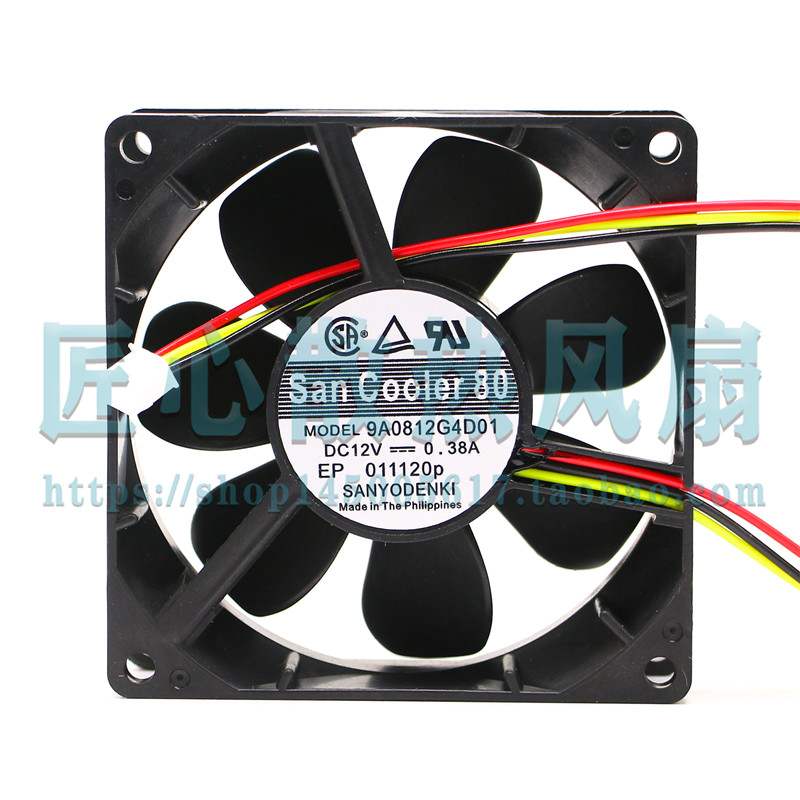 9A0812G4D01原装三洋 8CM 8025 UPS不间断电源 散热风扇12V 0.38A