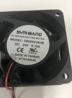 SYMBANG D6025V24HB DC 24V 0.12A 60x25mm 6厘米散热风扇