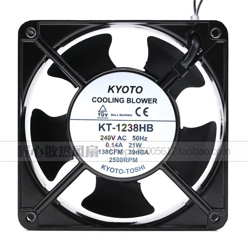 全新原装 KYOTO COOLING BLOWER KT-1238HB 240V AC 12CM 风扇