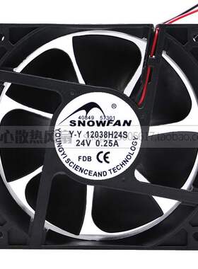 SNOWFAN YY12038H24S 12CM 12038 24V0.25A直流风扇工业散热风扇
