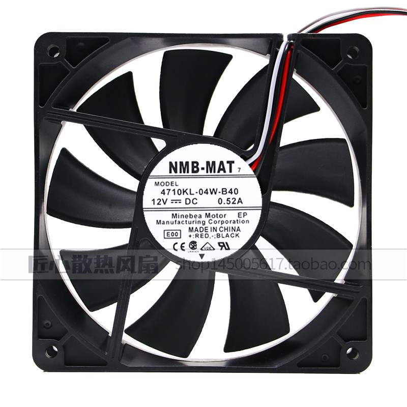 NMB-MAT7 4710KL-04W-B40 12025 12CM 0.52A 12V 大风量机箱风扇