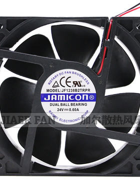 凯美JAMICON JF1238B2TRPR 12038 12CM 24V 0.60A 变频器散热风扇