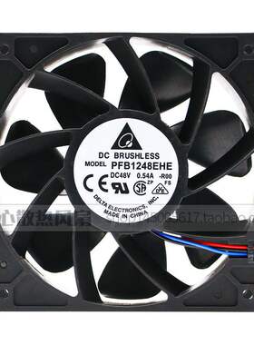 台达 PFB1248EHE-R00 12038  48V 0.54A 3线停转报警 变频器风扇