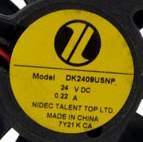 正品 Nidec DK2409USNP 24V 0.22A 8025 8CM 2线 大风量 散热风扇