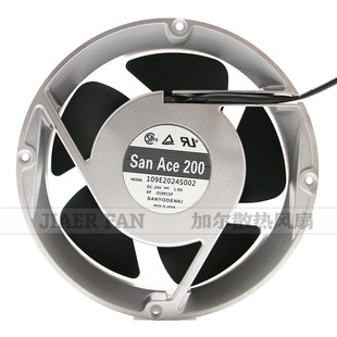 002 圆形大风量暴力散热风扇109E2024V0S03 三洋24V1.9A 20CM直流