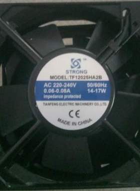 全新 TOPFAN 12CM 12025 TF1225HA2B 220-240V 0.10A 散热风机