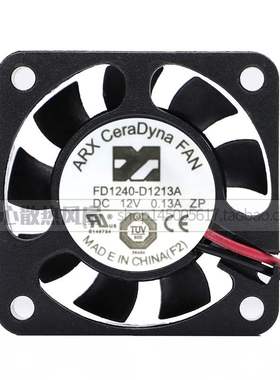 全新ARX CeraDyna FAN 4010 4CM FD1240-A1213A DC12V 0.13A风扇