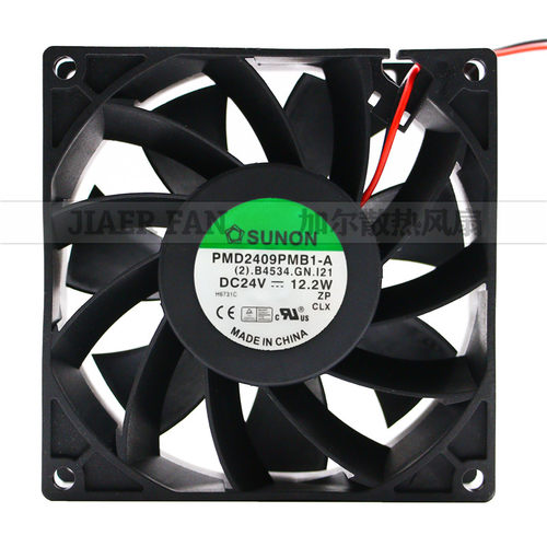 原装SUNON PMD2409PMB1-A 24V 12.2W 9238 9CM变频器风扇