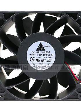 台达 FFB1424VHG 14050 14CM 24V 1.37A 大风量暴力变频器风扇