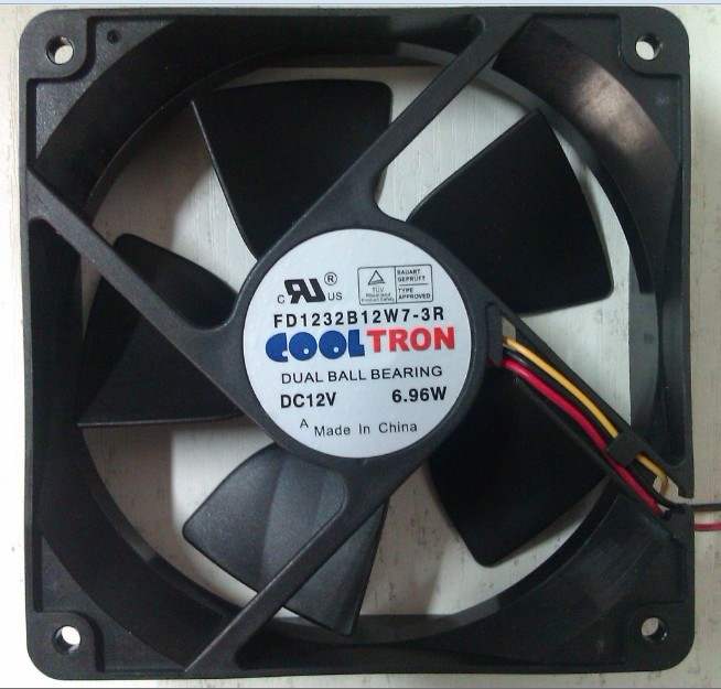 原装 COOLTRON FD1232B12W7-3R 12032 12V 6.96W双滚珠三线风扇