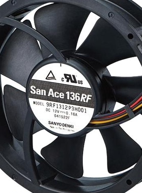 三洋SANYO 9RF1312P3H001 13628 12V 0.16 136X28MM PWM散热风扇