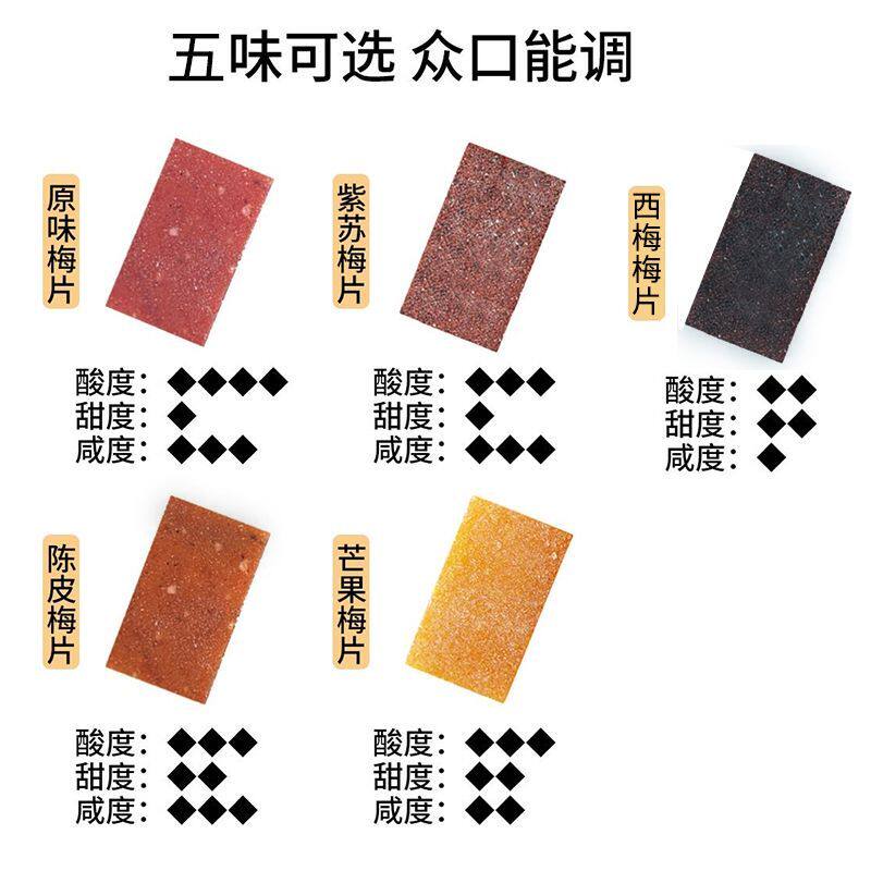 日式梅片芒果散装无核话梅肉原味酸梅子干休闲小零食孕妇蜜饯果脯