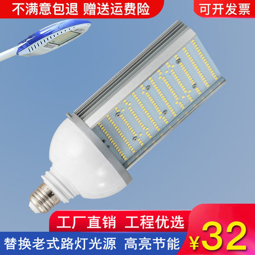 新农村风led暖光大功率路灯头