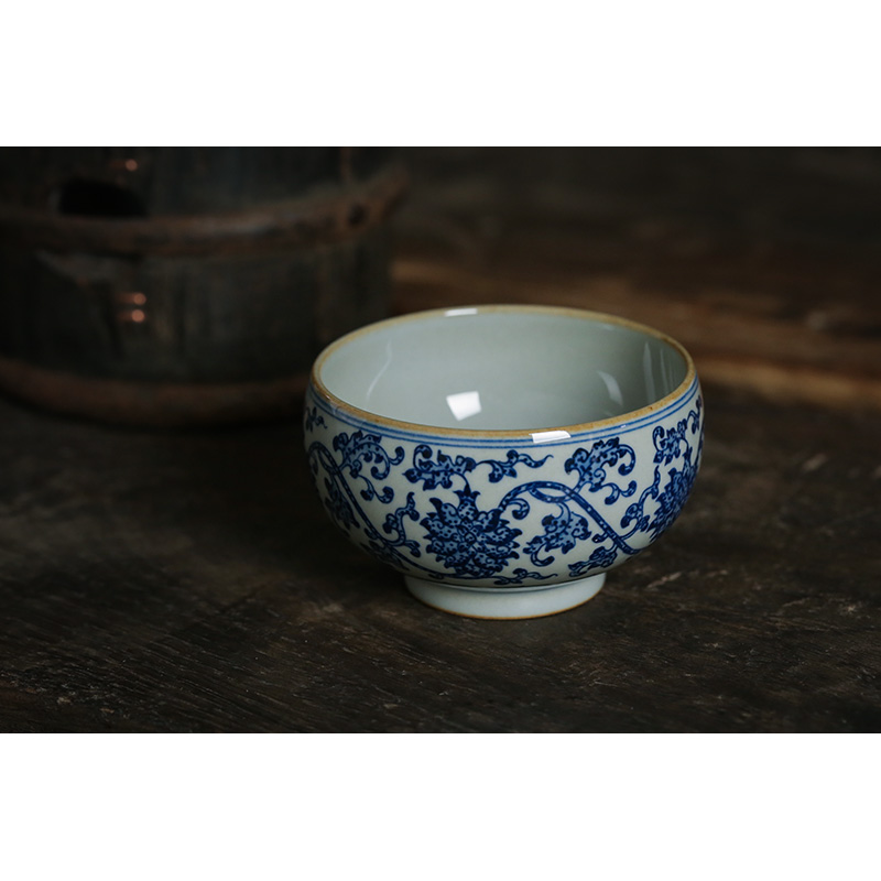 纯手绘陶泥复古风130ml主人杯