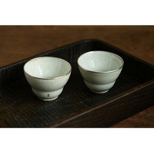 包银口柴烧主人杯茶杯九烧纯手工中式复古品茗杯杯子茶具