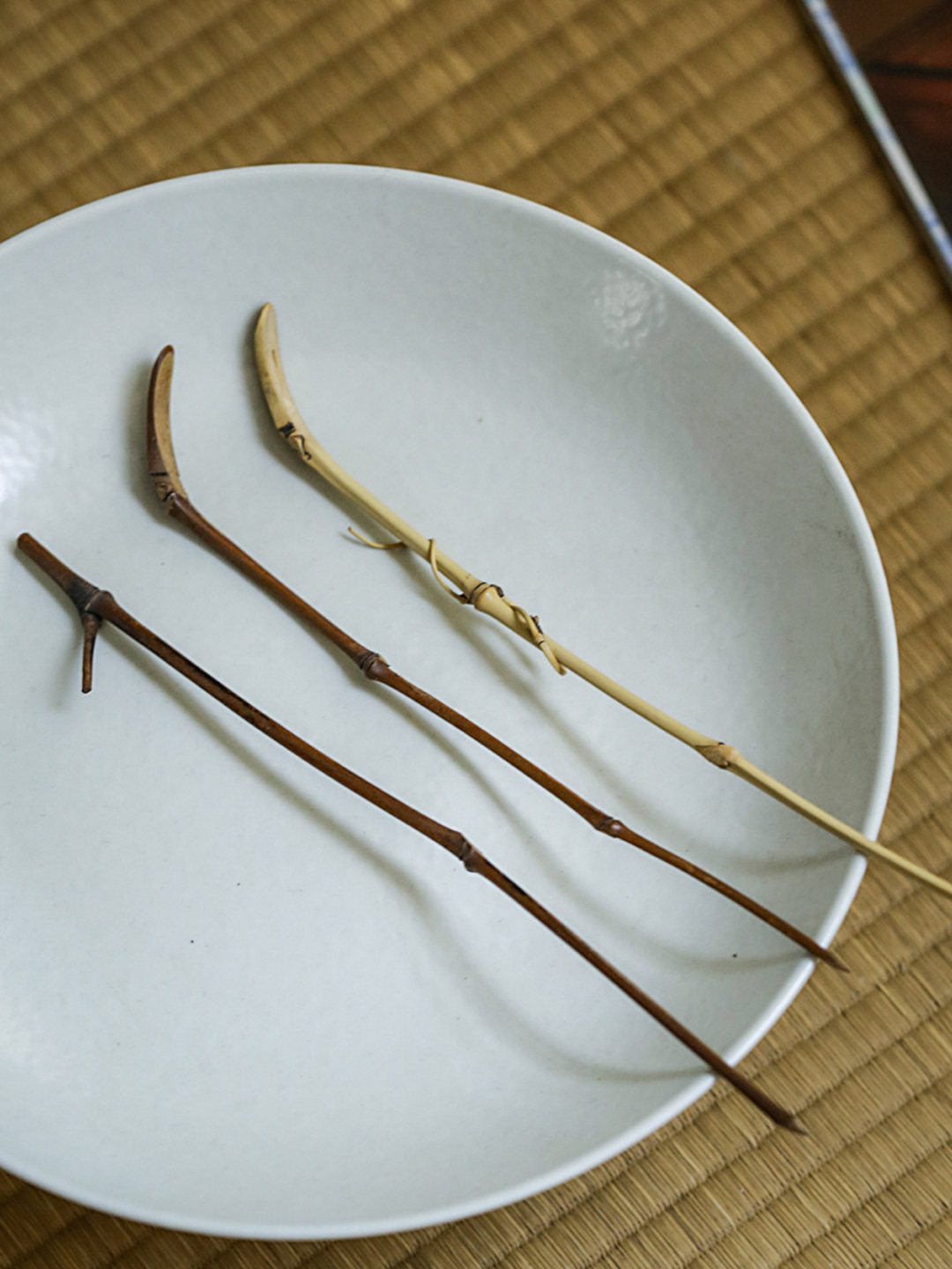 禅意竹茶针茶拨手工复古茶道配件功夫茶六君子