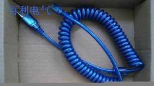 机械键盘mini c螺旋线 数据线 磁环屏蔽编织 USB 包邮 type
