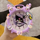 儿童闹钟学生起床叫醒神器可爱卡通网红卧室台钟个性 创意桌面时钟