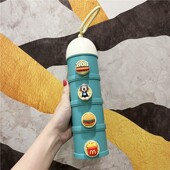 卡通婴儿奶粉盒便携式 盒 外出宝宝辅食米粉储存密封防潮罐奶粉分装