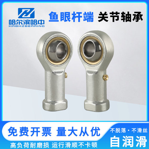 内螺纹鱼眼杆端关节轴承PHSL PHS5 6 8 10 12 14 16 18 20 带油嘴