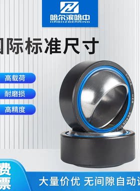 哈尔滨关节轴承GE20 25 30 35 40 45 50 55 ET-2RS 向心自润滑