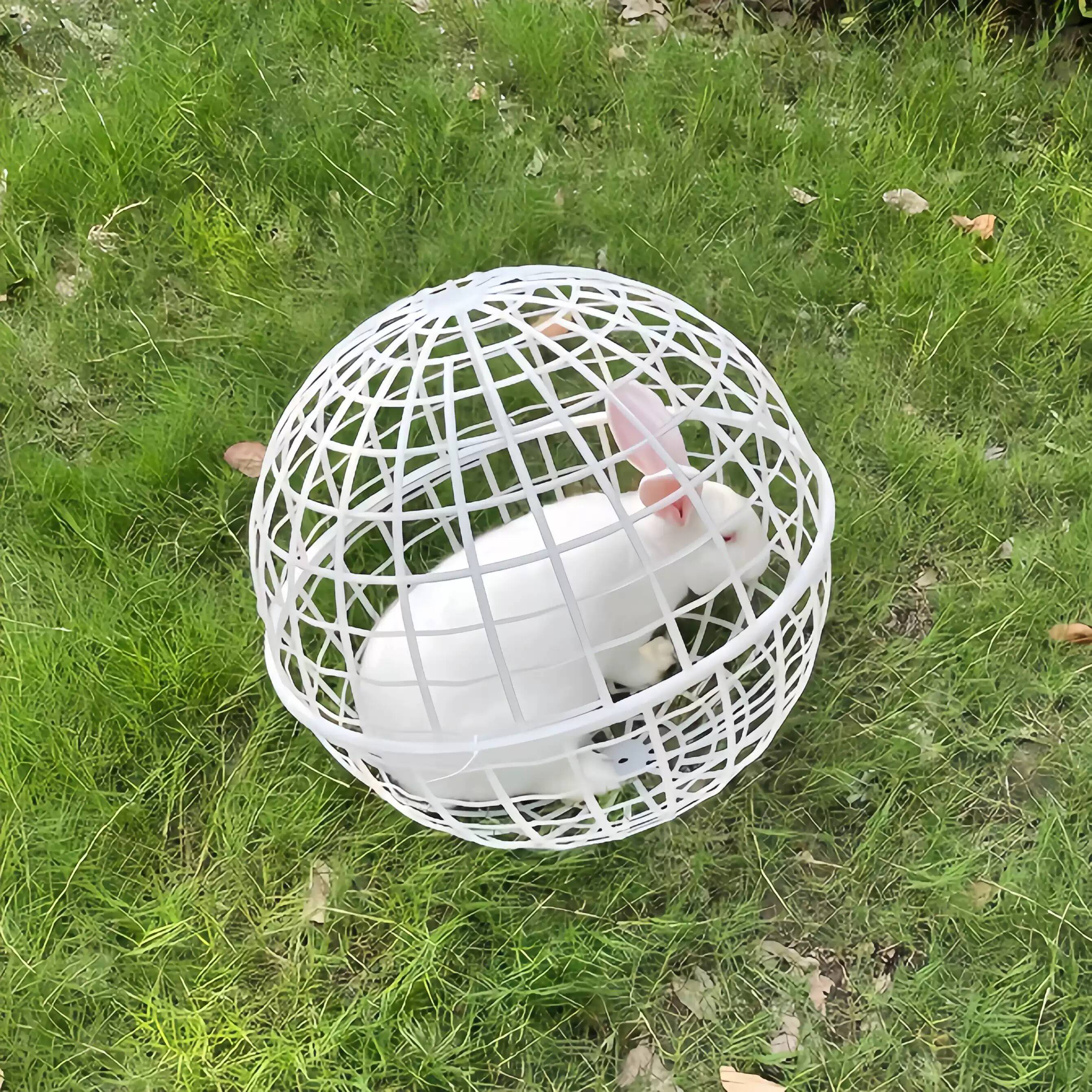 兔兔春游!露营防丢兔笼外出散养玩耍宠物玩具龙猫仓鼠球形防护笼