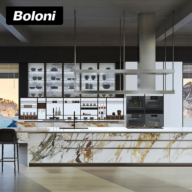 博洛尼整体橱柜定制岩板定金