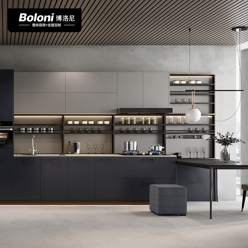 BOLONI环保PET板材整体橱柜