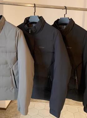 出口老美！加厚蓬松保暖！秋冬新款男士商务休闲立领棉衣棉服外套