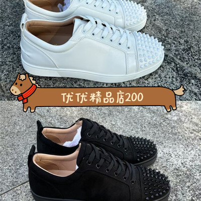 红底鞋潮流板鞋铆钉男鞋头钉cl