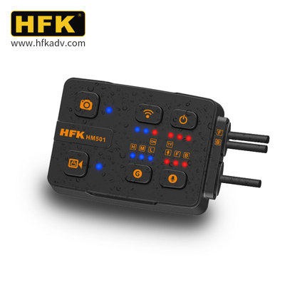 HFK HM501摩托车行车记录仪WiFi互联防水防抖防爆高清夜视HFK配件