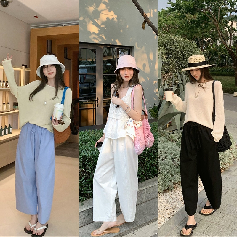 【所有女生的衣橱】小宜定制 夏日棉棉裤清爽9分裤宽松显瘦显比例
