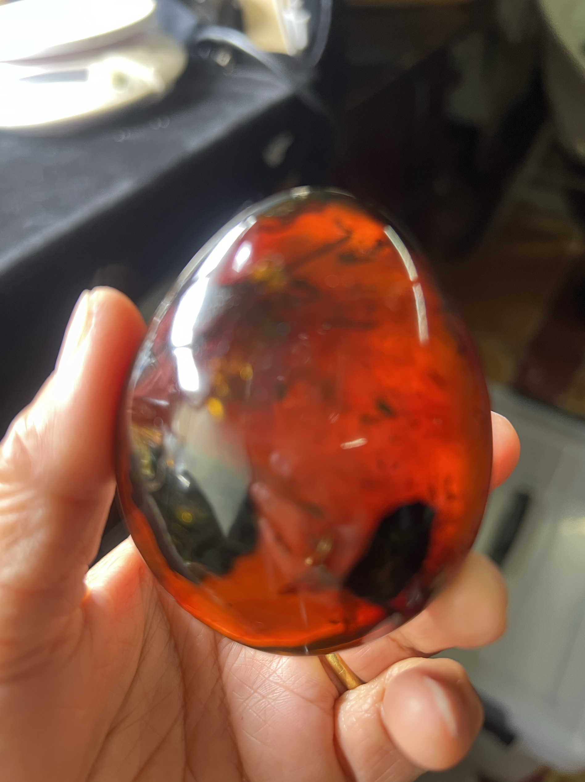 40克！血珀特色植物吊坠