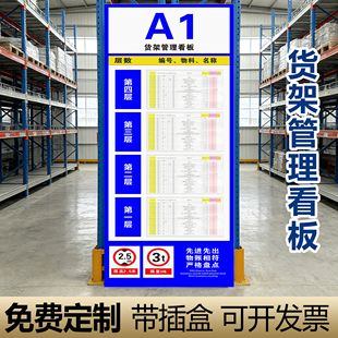 仓库管理看板标识牌货架车间物料分区管理看板库存仓储管理信息栏定位导视牌出入记录看板仓库状态牌货架定制