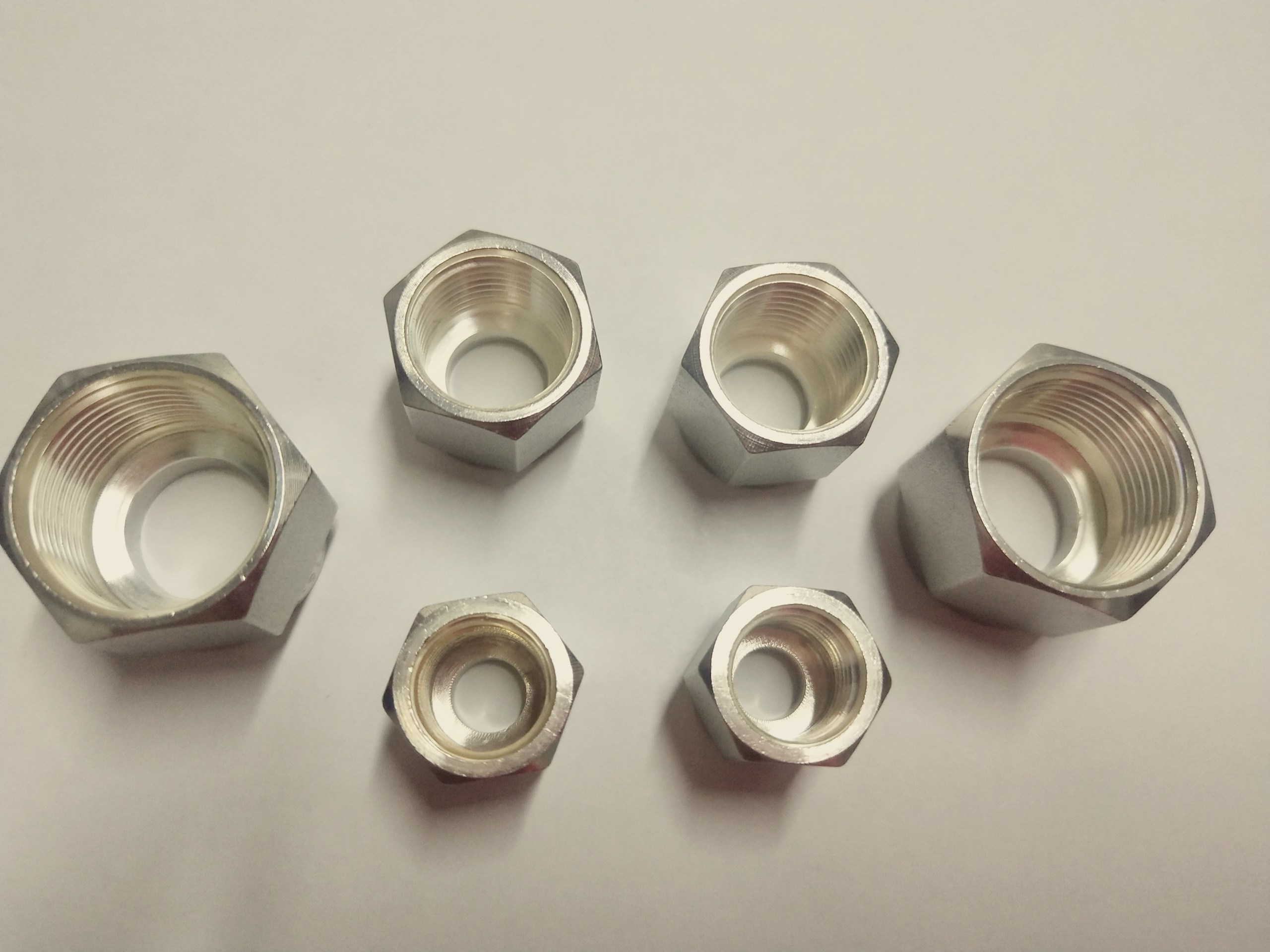 316l不锈钢卡套接头卡套螺母螺帽unf美制卡套配件n型