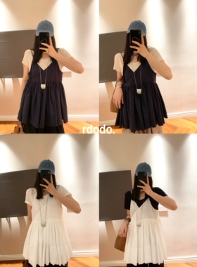 Rdodo自线 英国egg高阶美学层次叠穿单穿天丝亚麻浪漫吊带上衣