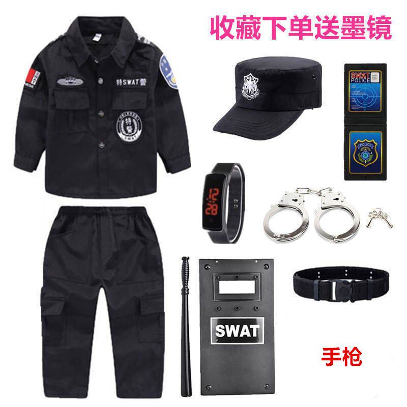 儿童警官服装男女童小警察制服特种兵套装幼儿园特警衣服表演服装