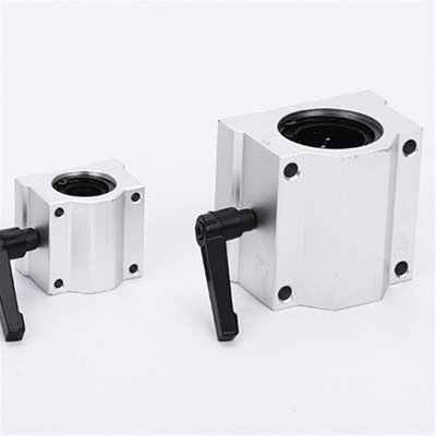 直线锁紧定位箱式滑块光轴 SCS10 12 16 20 25 30 35 40U导轨滑块