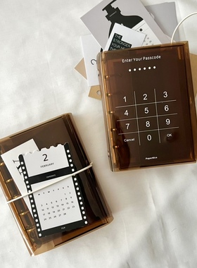 PaperNice冰美式M5A7A6透明活页手账本内页原创意手账外壳收纳册