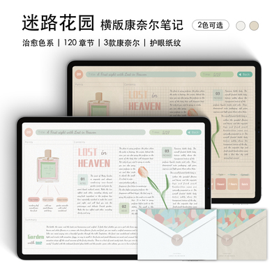 横版康奈尔电子手账goodnote模板