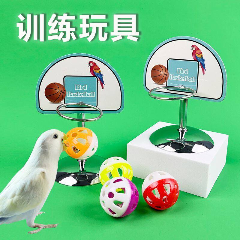 鹦鹉玩具篮球架益智训练