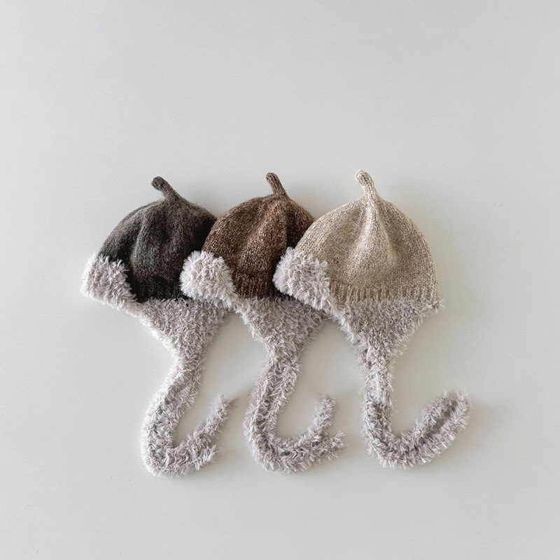 韩国婴儿帽子冬季新款奶嘴针织帽宝宝套头毛线帽婴幼儿保暖护耳帽,童装/婴儿装/亲子装,帽子,淘宝优惠券,粉丝福利购,淘宝优惠卷