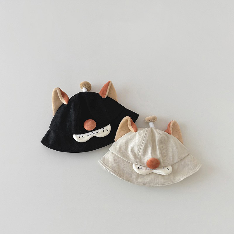 春秋儿童卡通狐狸防晒渔夫帽