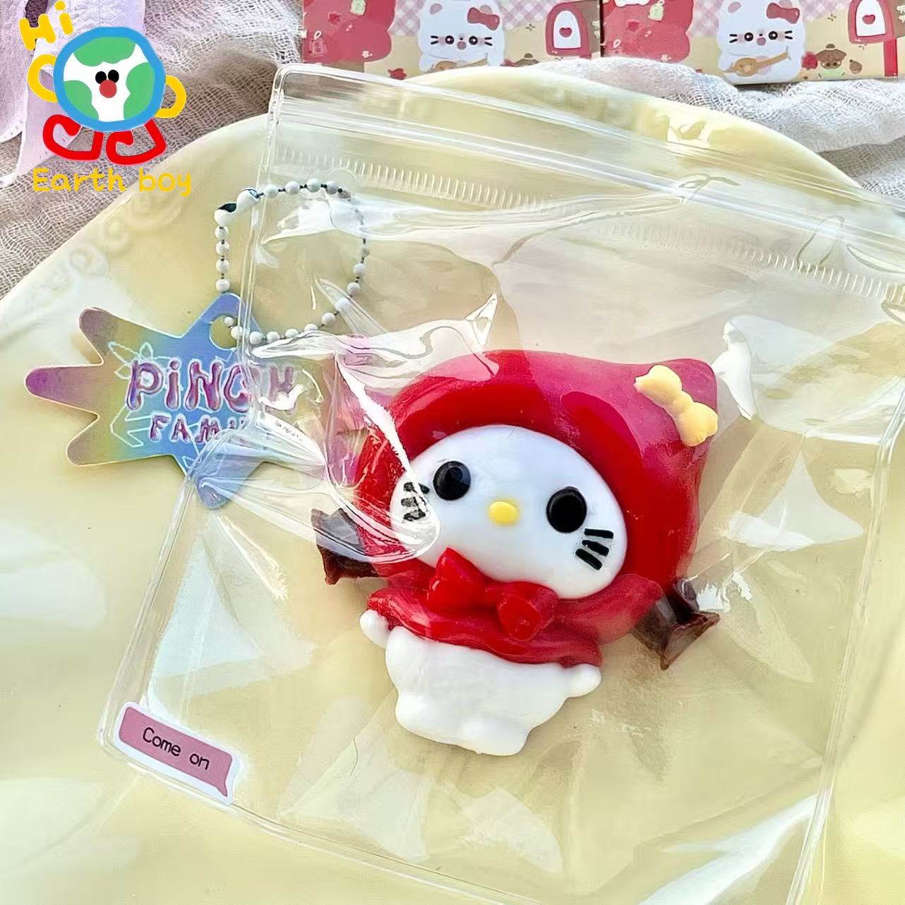 迷你KT小红帽解压捏捏乐背书神器