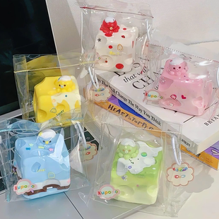 纯手工食品级硅胶捏捏乐抹茶小章鱼奶酪烂泥感慢回弹解压儿童玩具