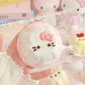 可爱纯手工食品级卡通布丁硅胶捏捏乐慢回弹烂泥感无毒儿童玩具