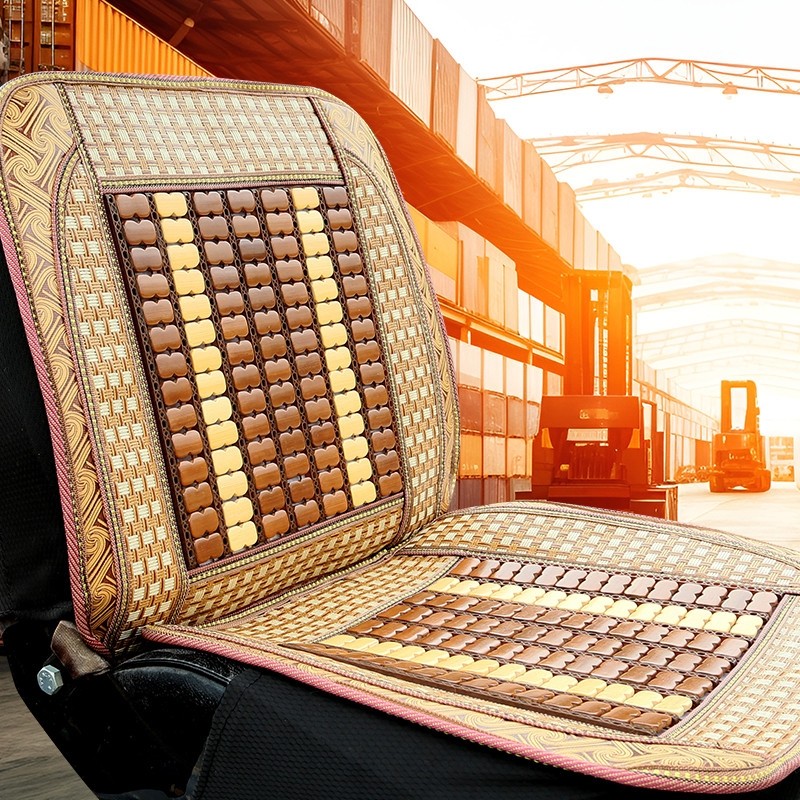 铲车叉车挖掘机木珠座垫通风透气增高坐垫夏季凉席竹片汽车坐垫套,汽车用品/电子/清洗/改装,通用座套/座垫,淘宝优惠券,粉丝福利购,淘宝优惠卷
