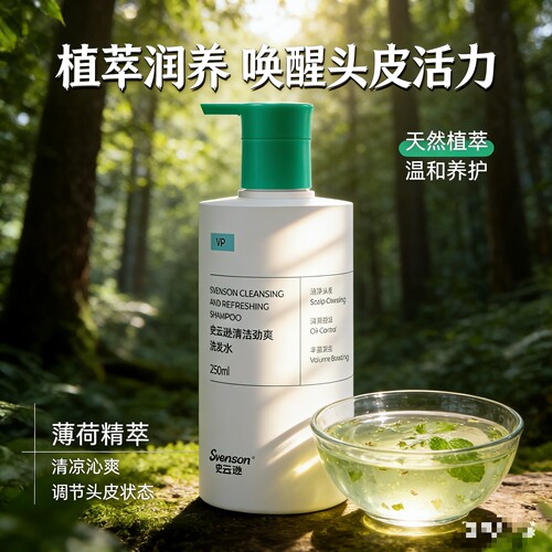 【618返场】雍禾史云逊深层清洁劲爽洗发水舒缓控油头升级600ml