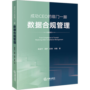 成功CEO的临门一脚 数据合规管理 高亚平 等 著 司法案例/实务解析社科 新华书店正版图书籍 法律出版社